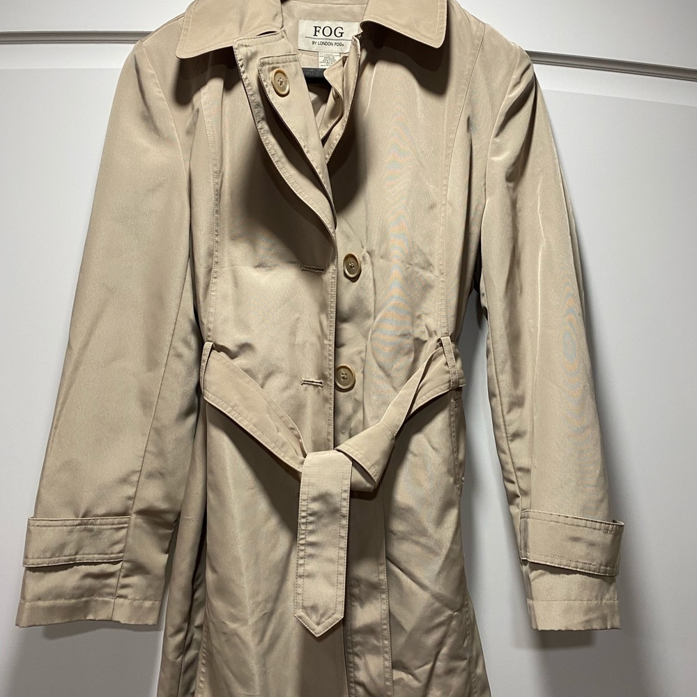 London Fog Trench coat- medium size -like new